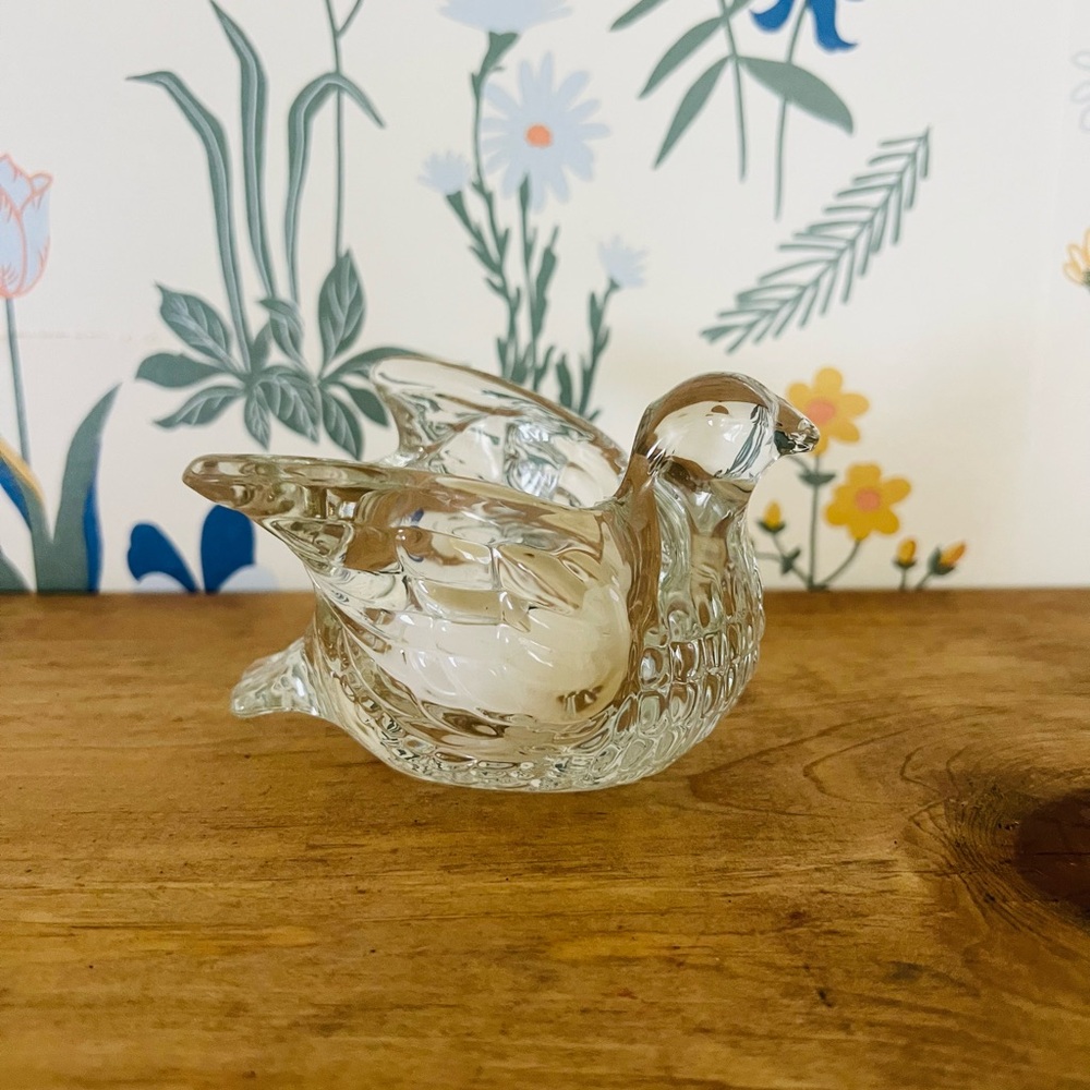 💖 3/$15 Vintage Avon Glass Bird Sconce
